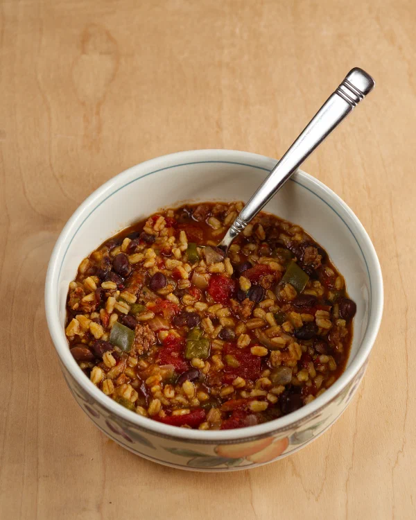 Barley and Italian Sausage Pilaf
