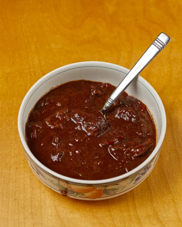 Beef & Berry Stew with Dark Chocolate