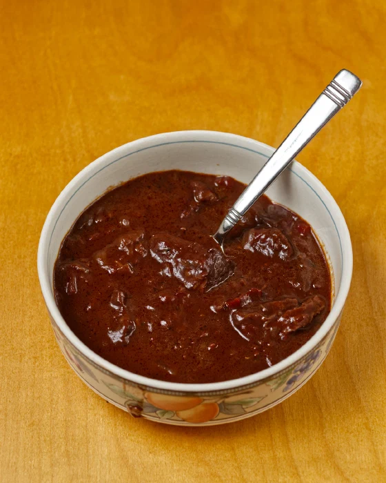 Beef & Berry Stew with Dark Chocolate