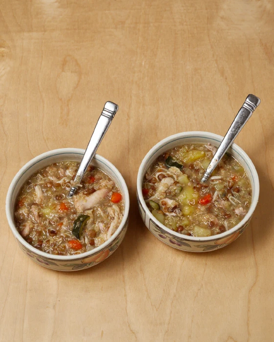 Chicken Quinoa-Lentil Stew for Acid Reflux Relief