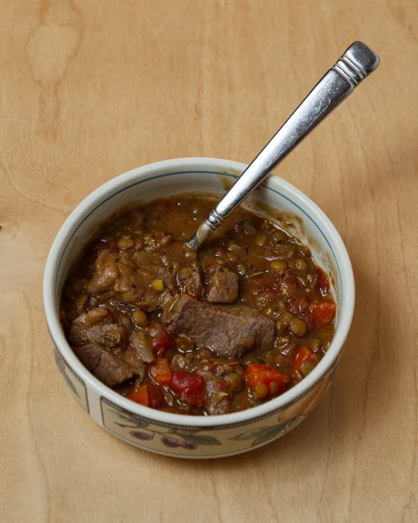 Lamb and Lentil Mediterranean Stew
