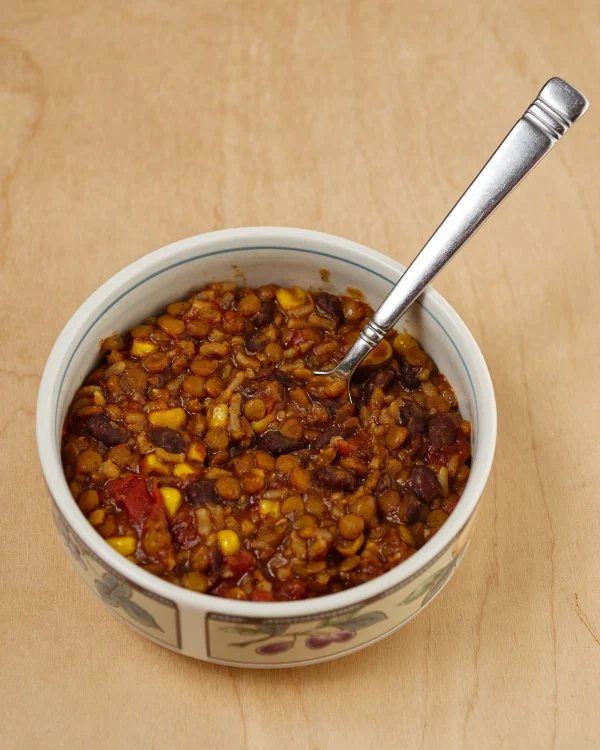 Lentil and Brown Rice Southwest Chili