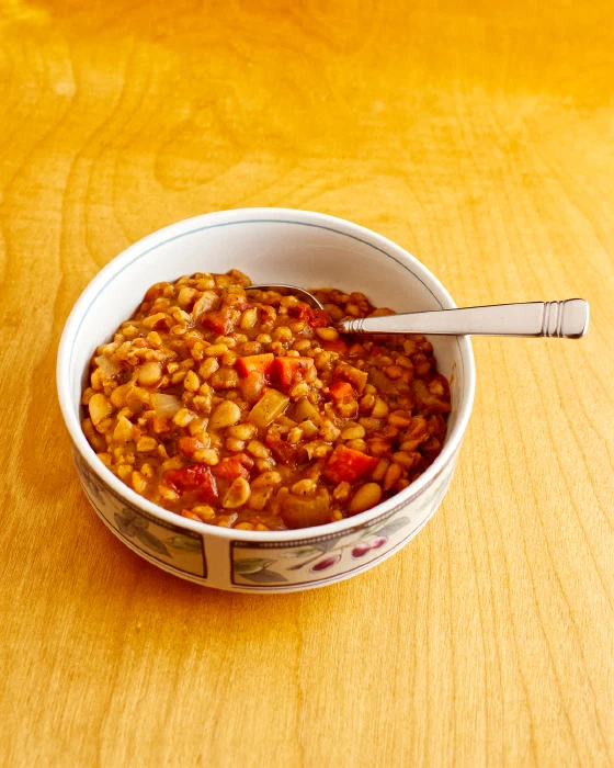 Sage & White Bean Farro Stew