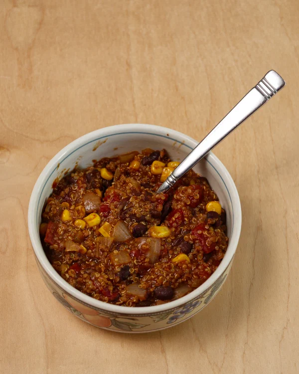 Turkey, Quinoa, and  Black Bean Chili